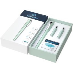 Set cadou stilou caligrafie Callissima Schneider, menta