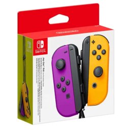 Set Controller Joy-Con Nintendo Switch, Neon Purple & Neon Orange