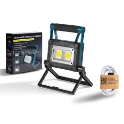 Lampa de lucru led cu panou solar si acumulator
