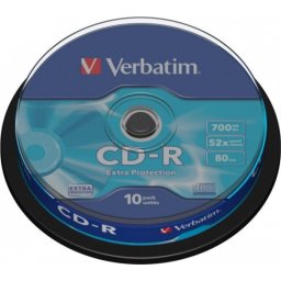 Set 10 buc CD-R 700MB/80min/52x, Verbatim 43437