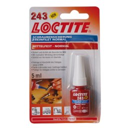 Loctite 243 – Blocator de Filete (Rezistență Medie), Tolerant la Ulei – 5ml