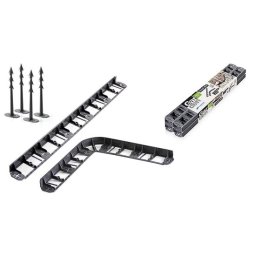 Bordura pentru gazon, plastic, 28 cuie tip harpon, 8 m