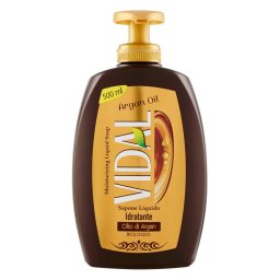 Sapun Lichid hidratant Vidal cu Ulei de Argan Bio, 500 ml