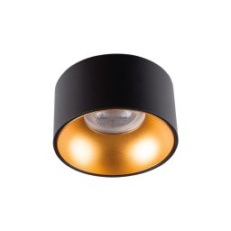 Corp de iluminat încastrat MINI RITI 1xGU10/25W/230V negru/auriu Kanlux 27575