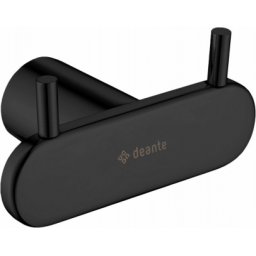 Cuier dublu Deante Round,negru mat