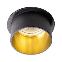 Corp de iluminat încastrat SPAG GU10/35W negru/auriu Kanlux 27322
