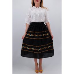 Fusta stilizata cu motive florale - Iolanda 2