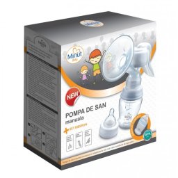 Pompa de san manuala Minut Baby cu biberon si tetina