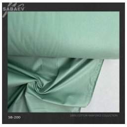 Bumbac ranforce imprimat UNI VERDE PASTEL rola 30m/240cm