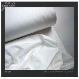 Bumbac ranforce imprimat UNI ALB rola 30m/240cm