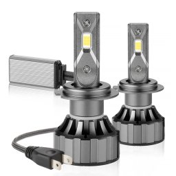 Set 2 Lampi V20 H4 LED cu doua faze temperatura 6000K putere 100W 10.000 Lumeni Canbus