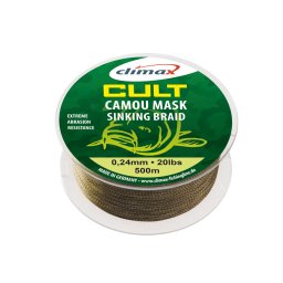 FIR TEXTIL CULT CRAP CAMOU MASK SINKING 1200m 0.20mm 15lb/6.80kg