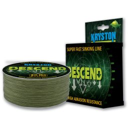 FIR TEXTIL KRYSTON DESCENT SUPER FAST SINKING 1200m 20lb 0.27mm Olive Mud