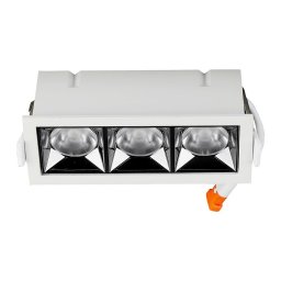 Spot LED Incastrat 12W cu Reflector, 38'D, Lumina Naturala (4000K) cu Cip Samsung