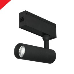 Proiector pe sina LED Magnetic 15W, IP20, 24V, Negru, Lumina Calda