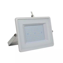 Proiector LED 100W, Corp Gri, Lumina Calda cu Cip Samsung