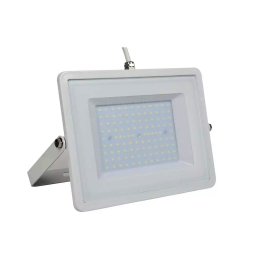 Proiector LED 100W, Corp Alb, Cablu Alb, Lumina Rece