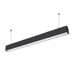 Lampa LED Lineara Lumineaza Sus/Jos cu Cip Samsung - 60W Suspendat Corp Negru 4000K