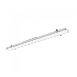 Lampa LED Lineara Cip Samsung 40W, Încastrata, Corp Alb, 4000K