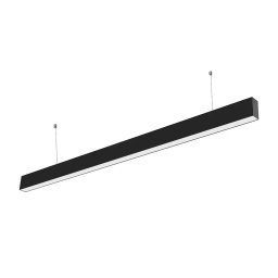 Lampa Lineara LED, Cip Samsung 40W, Suspendata, Corp Negru, 3 in 1