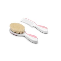 Set perie de par si pieptan Nuvita- Cool Pink