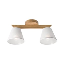 Lustr ANTONIO 2xE14/40W/230V, montaj plafon, stejar