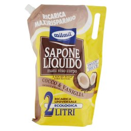 Sapun lichid Milmil Nuca de cocos si vanilie, 2L