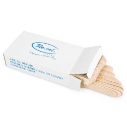 Spatula din lemn pentru aplicat ceara de epilat Roial, 100Buc