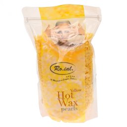 Ceara pentru epilare traditionala perle, Galbena, Roial, 800g
