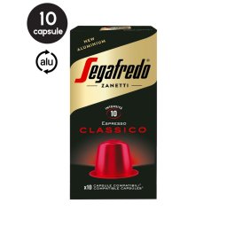 10 Capsule Aluminiu Segafredo Espresso Classico - Compatibile Nespresso