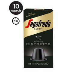 10 Capsule Aluminiu Segafredo Espresso Ristretto - Compatibile Nespresso