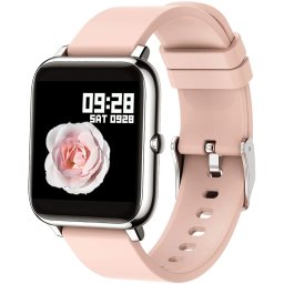 Ceas Smartwatch PopGlory P22, IP67, Pink