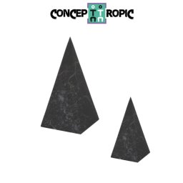 Piramida Shungit MAT - Protectie EMF 8x16 cm - 1 Buc