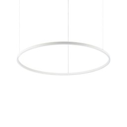 Lustră Ring LED Oracle Slim albă, D:90 cm, 51W, 4000K - lumină neutră , H min 9 / max 205 cm