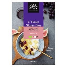 Fulgi de porumb bio fara zahar adaugat si fara gluten 375g Urtekram