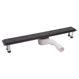 Rigola dus liniara cu gratar negru 70cm