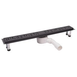 Rigola dus liniara cu gratar negru 80cm - Ora
