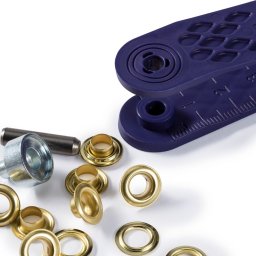 Ocheti de 5 mm aurii 40 buc cu dispozitiv de montare Prym