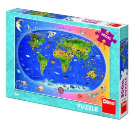 Puzzle XL Dino Toys Harta Lumii 300 piese