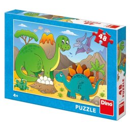 Puzzle Dino Toys Dinozauri prietenosi 48 piese