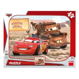 Puzzle Dino Toys Peripetii cu Lightning McQueen 12 piese