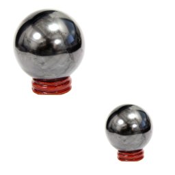 Sfera din Shungit cu Suport - Protectie EMF 5,8-6x5,8-6 cm - 1 Buc