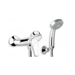 Baterie perete dus Metalia 57, crom cu accesorii - 57060,0
