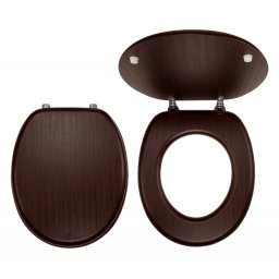 Capac WC din MDF, wenge