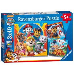Puzzle Ravensburger Patrula Catelusilor - 3x49 piese