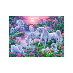 Puzzle Ravensburger Unicorni la apus - 150 piese