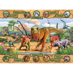 Puzzle Ravensburger Dinozauri - 100 piese