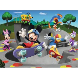 Puzzle Ravensburger Mickey cu skateboard 100 piese