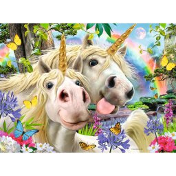 Puzzle Ravensburger selfie cu unicorni 100 piese