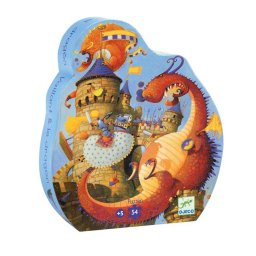 Puzzle Djeco - Cavalerul si Dragonul
